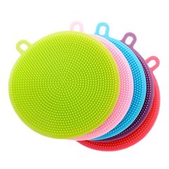 Round Silicone Dish Sponge Dish Scrubber