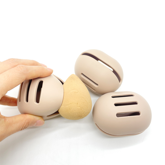 Makeup Sponge Holder Convenient Vented Silicone Beauty Blender Holder