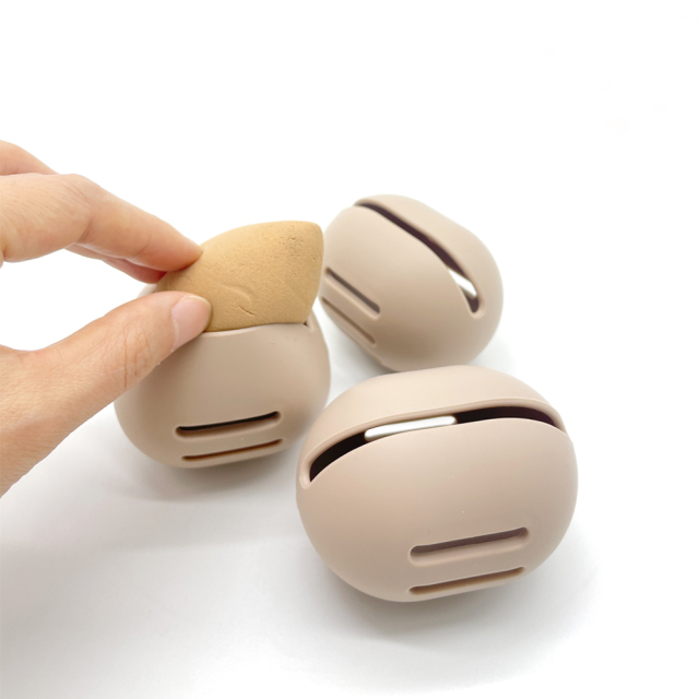 Makeup Sponge Holder Convenient Vented Silicone Beauty Blender Holder
