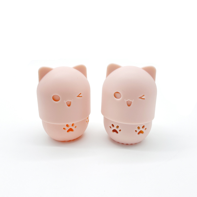 Cute Cat Silicone Makeup Sponge Storage Rack
