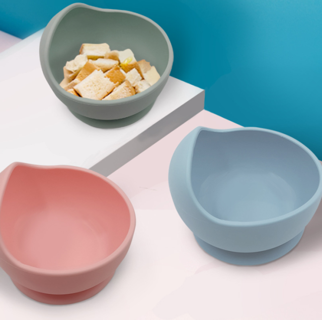 silicone baby suction bowl
