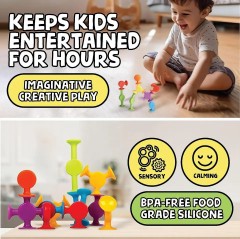 Silicone Suction Toys Bath Toys for Kids