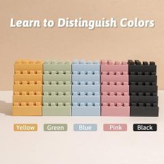 Children's Silicone Building Blocks Safe and Chewable Soft
