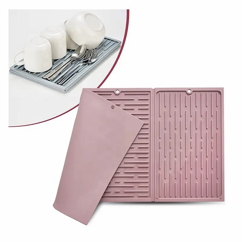Collapsible Silicone Dish Drying Mat