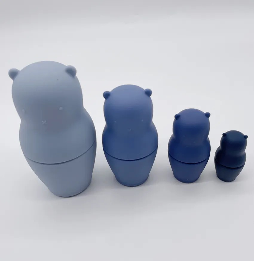 Silicone Bear Shape Matryoshka Nesting Stacking
