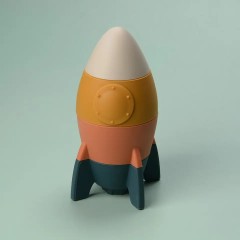 Silicone Rocket Stacking Toy