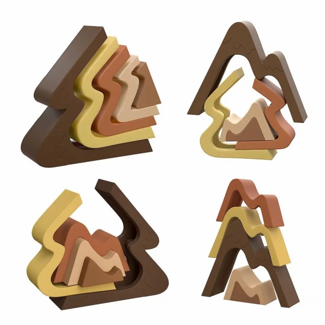 Silicone Rainbow Stacking Toy