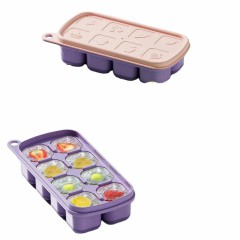 Silicone Baby Food Freezer Tray with Lid