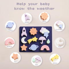 Babe Silicone Weather Shape Puzzle Toys for Toddlers