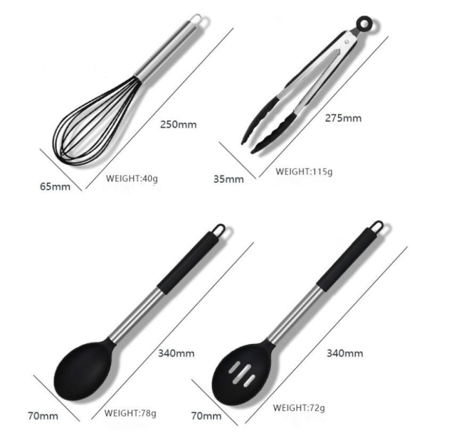 Silicone Cooking Utensil 15pcs Set