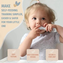 Silicone Baby Spoons Toddler Self Feeding
