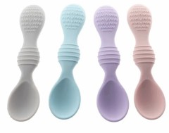 Baby Silicone Spoons Self Feeding 6 Months