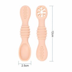 Silicone Baby Spoons Toddler Self Feeding