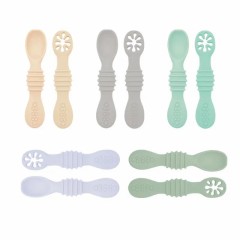 Silicone Baby Spoons Toddler Self Feeding