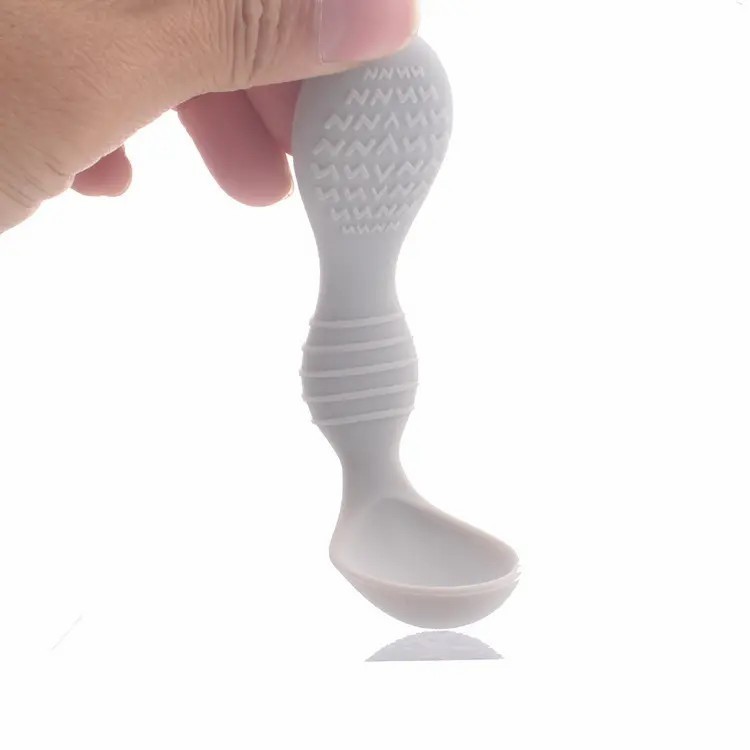Baby Silicone Spoons Self Feeding 6 Months