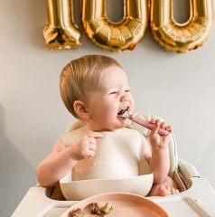 Custom Kids Silverware with Silicone Handle