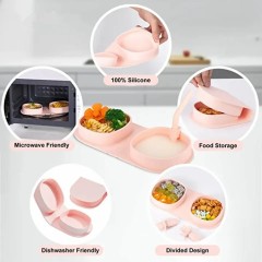 Silicone Toddler Baby Plates Dishes