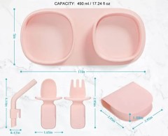 Silicone Toddler Baby Plates Dishes