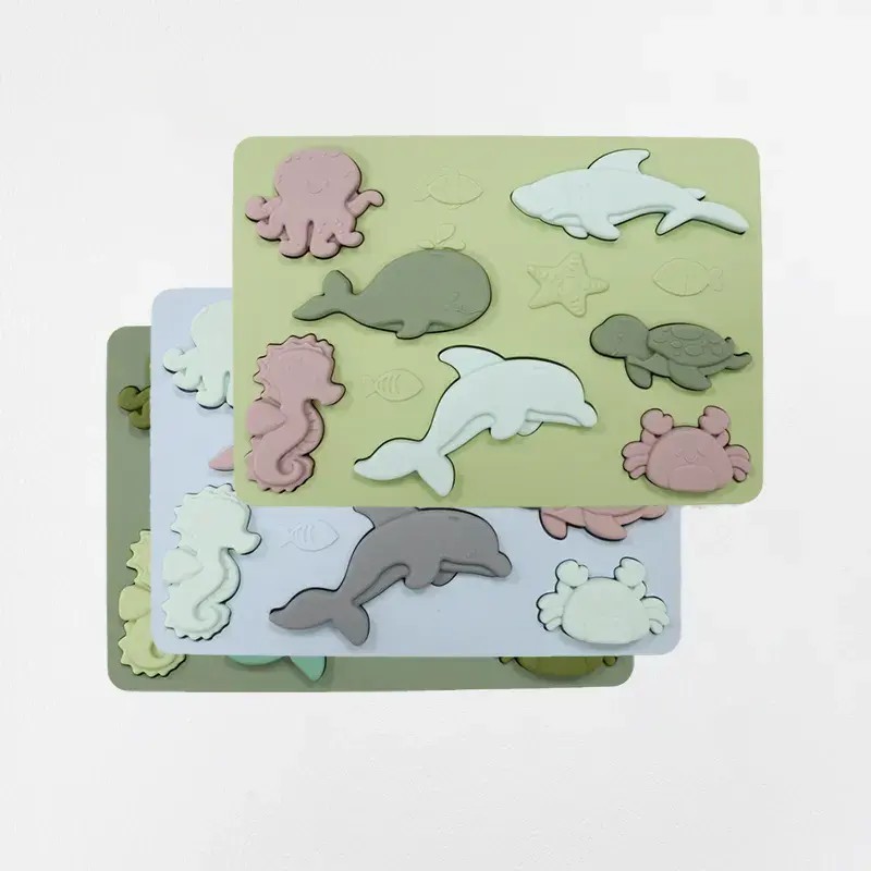 Babe Silicone Weather Shape Puzzle Toys for Toddlers
