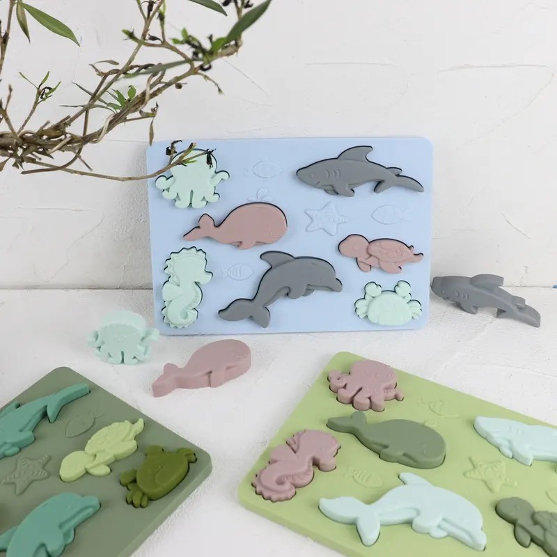 Babe Silicone Weather Shape Puzzle Toys for Toddlers