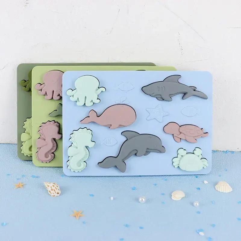 Babe Silicone Weather Shape Puzzle Toys for Toddlers