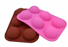 Mirenlife Medium 6-Cavity Semi Sphere Silicone Mold