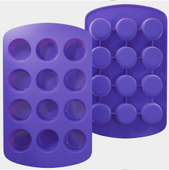 Silicone Muffin Pan - Regular 12 Cups Cupcake Tray