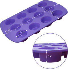Silicone Muffin Pan - Regular 12 Cups Cupcake Tray