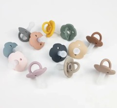 100% Soft Silicone Mini One Piece Pacifier for Babies