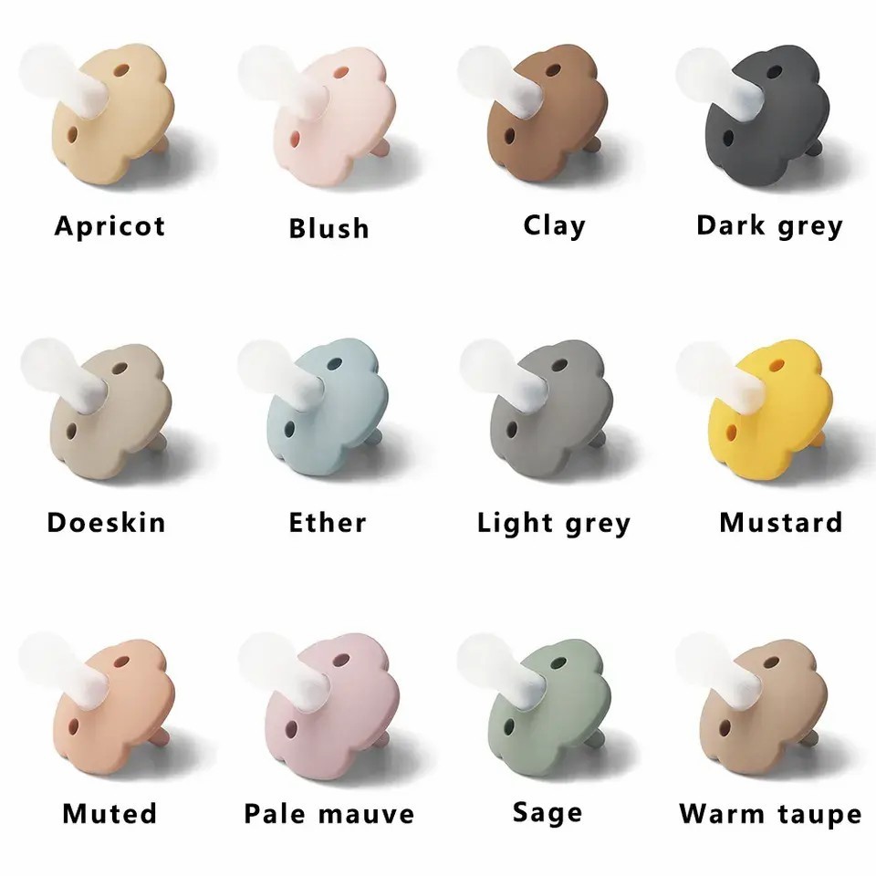 100% Soft Silicone Mini One Piece Pacifier for Babies