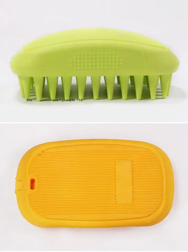 Rubber Dog Shampoo Grooming Brush