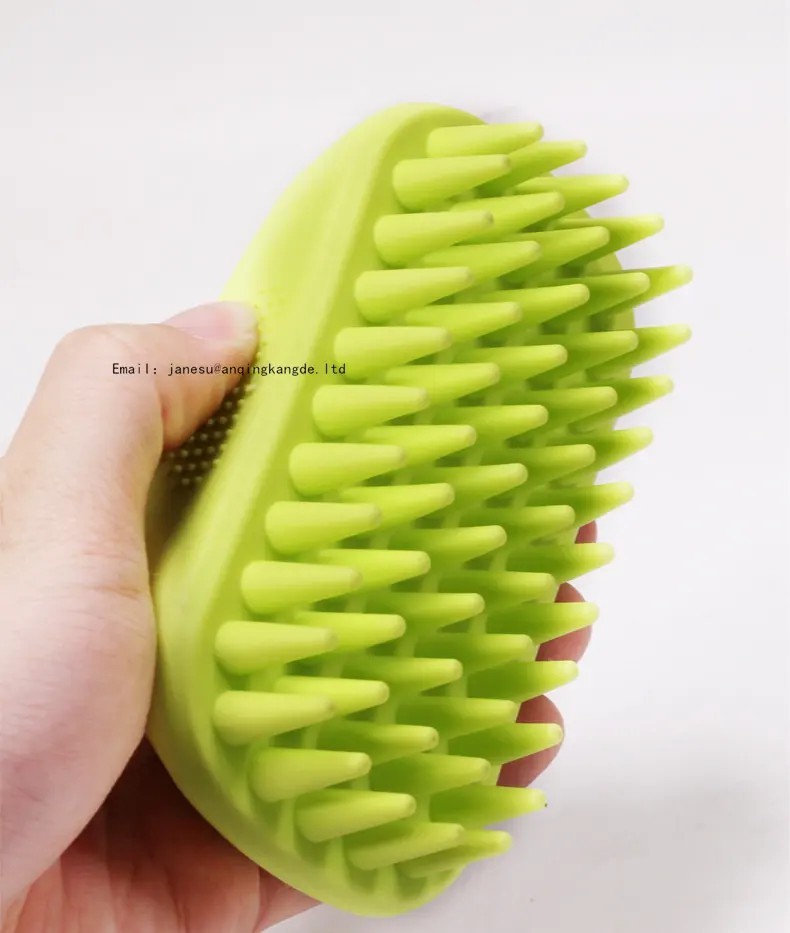 Rubber Dog Shampoo Grooming Brush