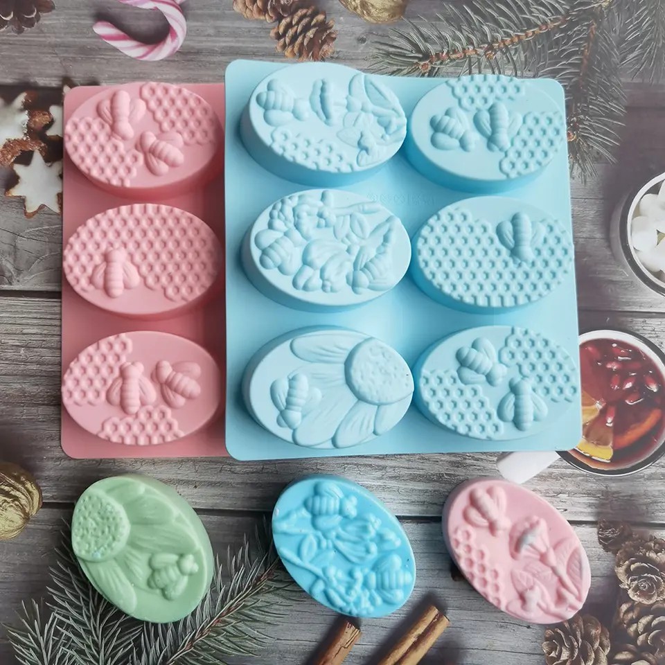 Silicone Molds – Oval bee Molds