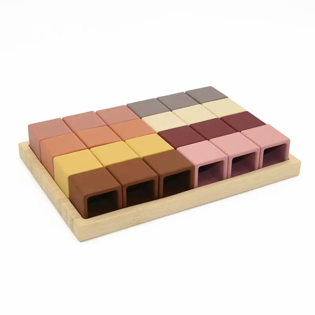 Silicone Rainbow Blocks