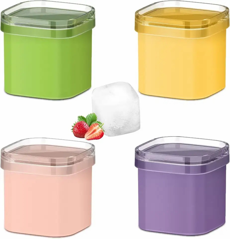 Large Ice Cube Molds with Lids