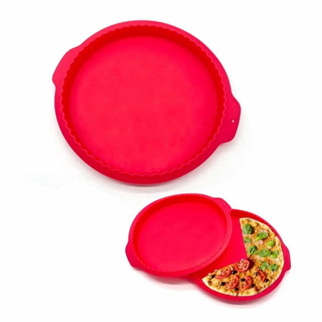 Non-Stick Pizza Tray-With Silicone Handle