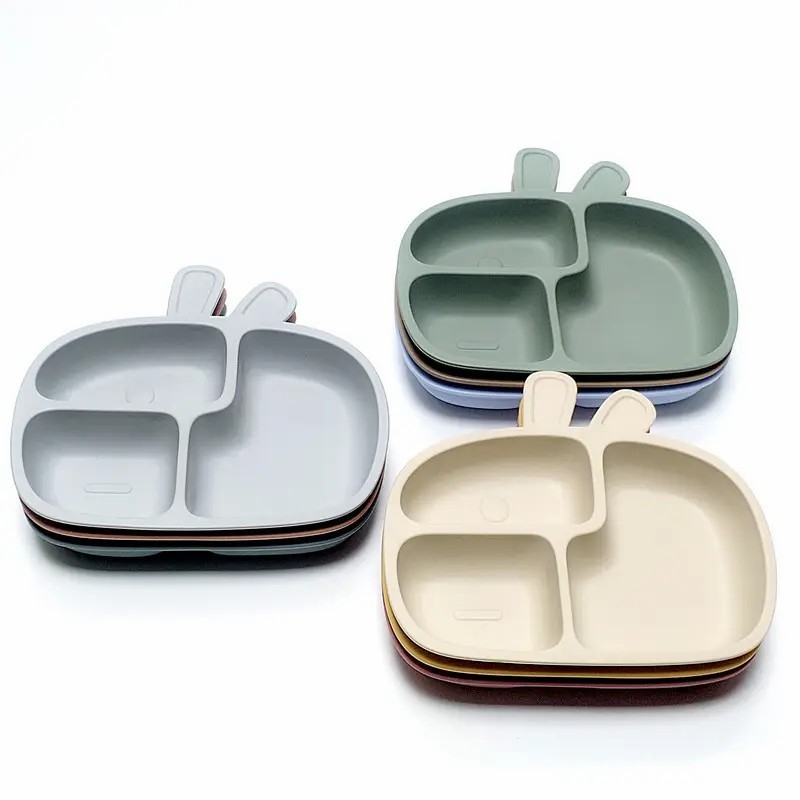 Silicone Divided Plates (No Lids)