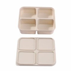 Silicone Baby Food Freezer Tray with Clip-on Lid