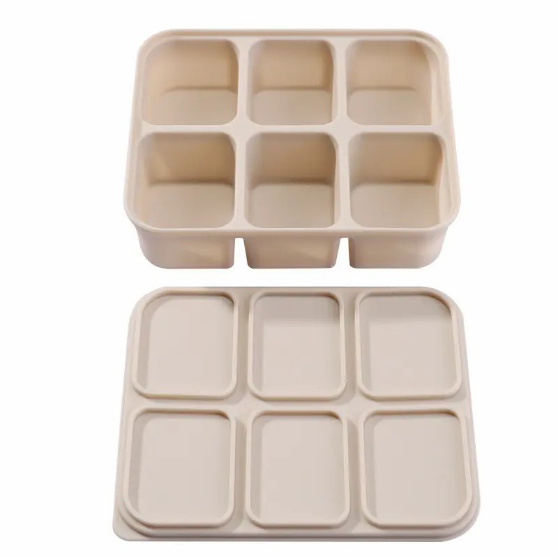 Silicone Baby Food Freezer Tray with Clip-on Lid