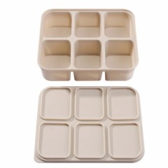Silicone Baby Food Freezer Tray with Clip-on Lid