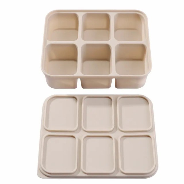 Silicone Baby Food Freezer Tray with Clip-on Lid