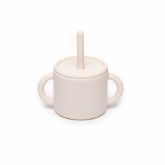 100% Silicone Baby Straw Cup Training Cup