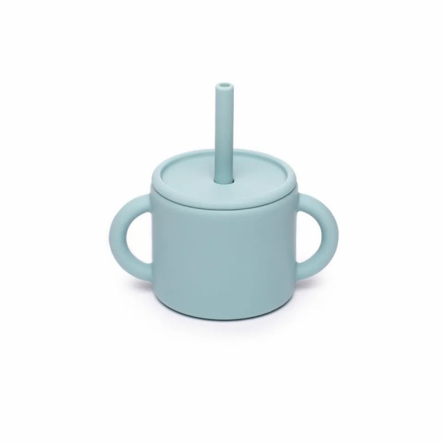 100% Silicone Baby Straw Cup Training Cup