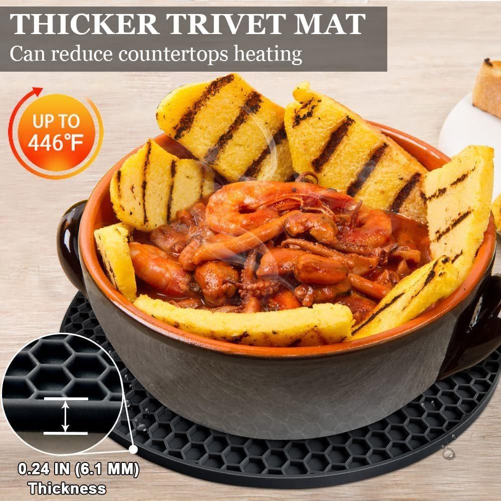 Silicone Trivet Mats Heat Resistant Pot Holders