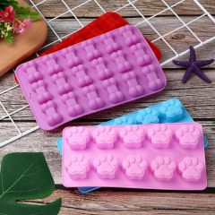 Puppy Dog Paw Bone Silicone Mold