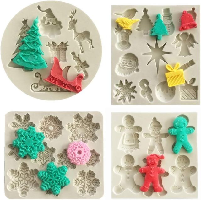 Christmas Silicone Skull Cakelet Mold