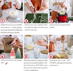 3D Christmas Tree Shape Silicone Resin Epoxy Mould