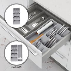 Silicone Silverware Drawer Organizer