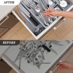 Silicone Silverware Drawer Organizer