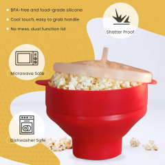 Microwaveable Silicone Popcorn Popper